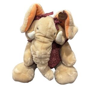 Vintage Ganz Bros Wrinkles Trunkit Elephant Puppet Stuffed Animal